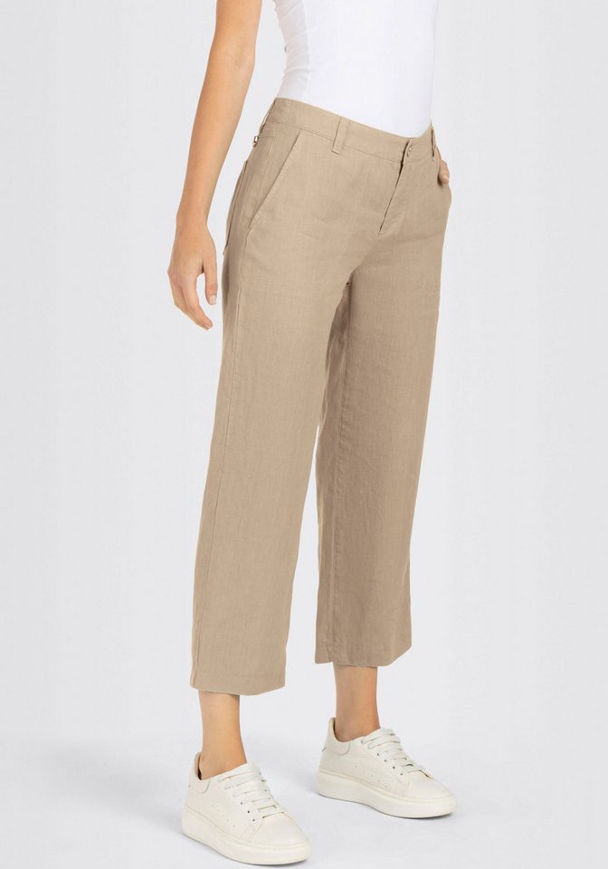 MAC Leinenhose NORA cropped Sommerhose temperaturausgleichend und angenehm auf der Haut – Bild 2 von 5