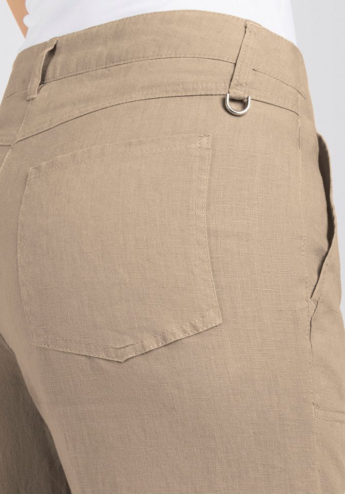 MAC Leinenhose NORA cropped Sommerhose temperaturausgleichend und angenehm auf der Haut – Bild 5 von 5