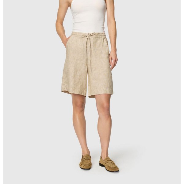 MAC Leinenhose SANNY Shorts, Bermudas mit Gummizug und Kordelzug