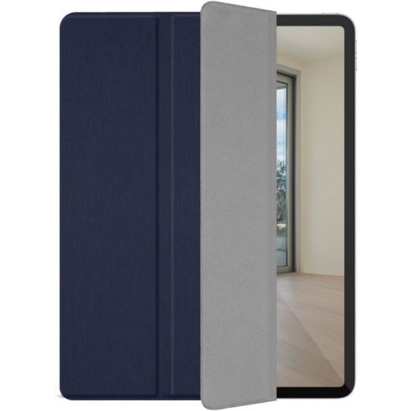 Macally Tablet-Hülle Schutz-Hülle Ständer Smart Tasche Cover Etui 28 cm (11 Zoll), für Apple iPad Pro 11" 2018, mit Befestigung für Apple Pencil