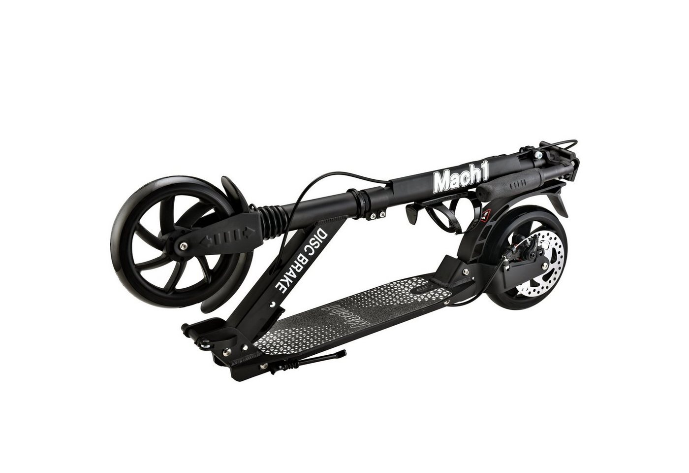 Mach1 Cityroller Kickscooter Tretroller mit 200x40mm Rollen XXL Wheel u. Scheibenbremse – Bild 3 von 5