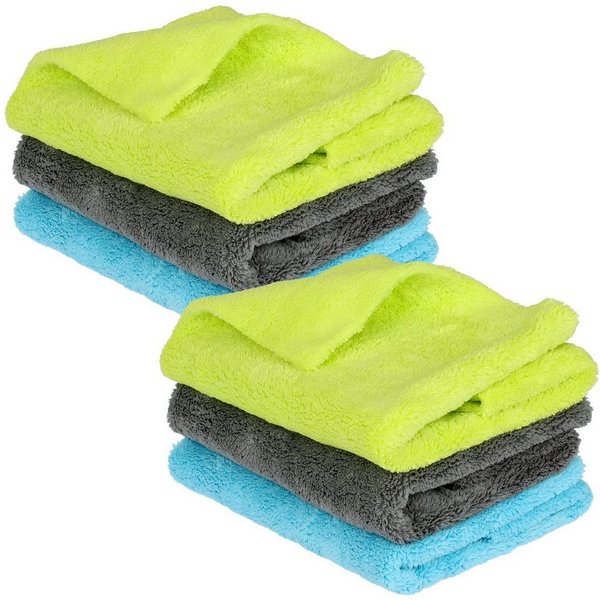 Mach1 Geschirrtuch Premium Mikrofasertücher mit 550g/m² 40x40 cm in Profiqualität, (6-tlg., 6 Tücher)