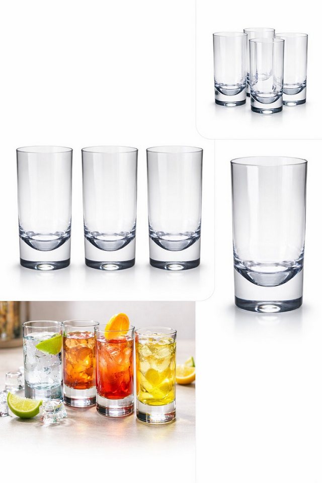 Mach1 Gläser-Set Acrylgläser 4er Set robuste Trinkgläser 290ml für Garten, Camping – Bild 2 von 2