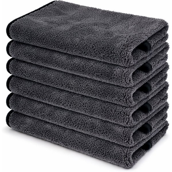 Mach1 Handtuch Set Premium Mikrofasertücher mit 600g/m² 40x40 cm in Profiqualität, (6-St)