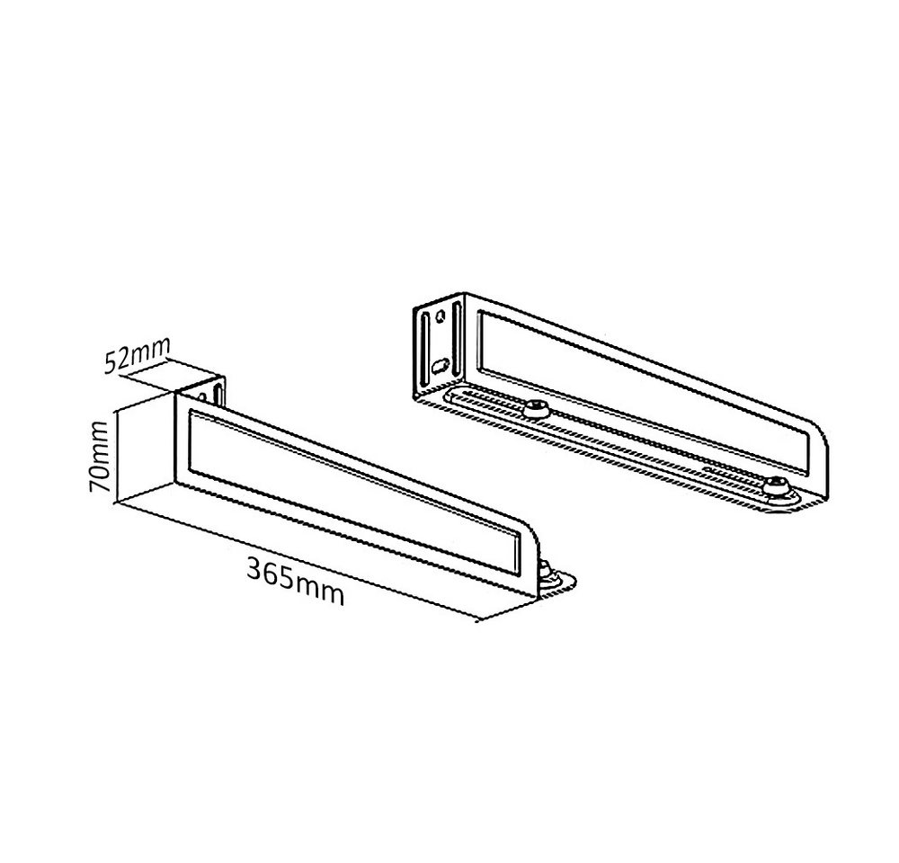Maclean Halterung MC-807 Universal Mikrowellenhalter, (Für Grillofen, Kaffeautomat, Backofen, Drucker, DVD-Player uvm) – Bild 4 von 5