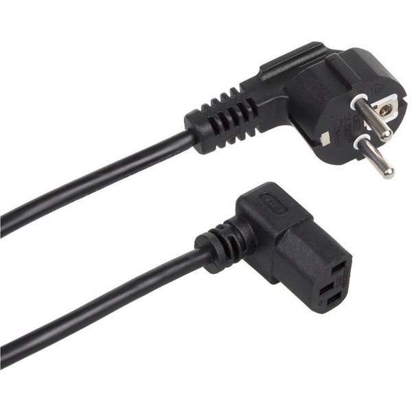 Maclean Kaltgerätekabel für PC, Monitor, Drucker & TV Netzkabel, (300 cm), Kaltgerätekabel Netzkabel 3-Pin Schutzkontakt
