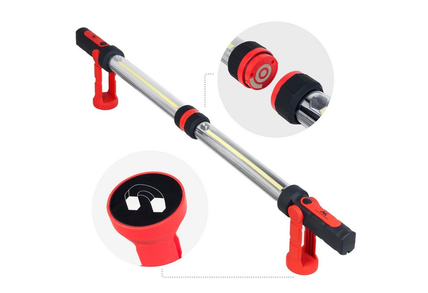 Maclean LED Arbeitsleuchte MCE230, LED fest integriert, 1200 Lumen XXL Werkstattlampen Set – Bild 2 von 5