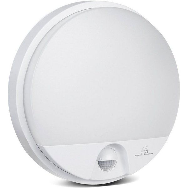 Maclean LED Deckenleuchte MCE291 LED Deckenleuchte Bewegungsmelder und Dämmerungssensor, LED fest integriert, Neutralweiß, IR Sensor Wandlampe für Flur, Keller,