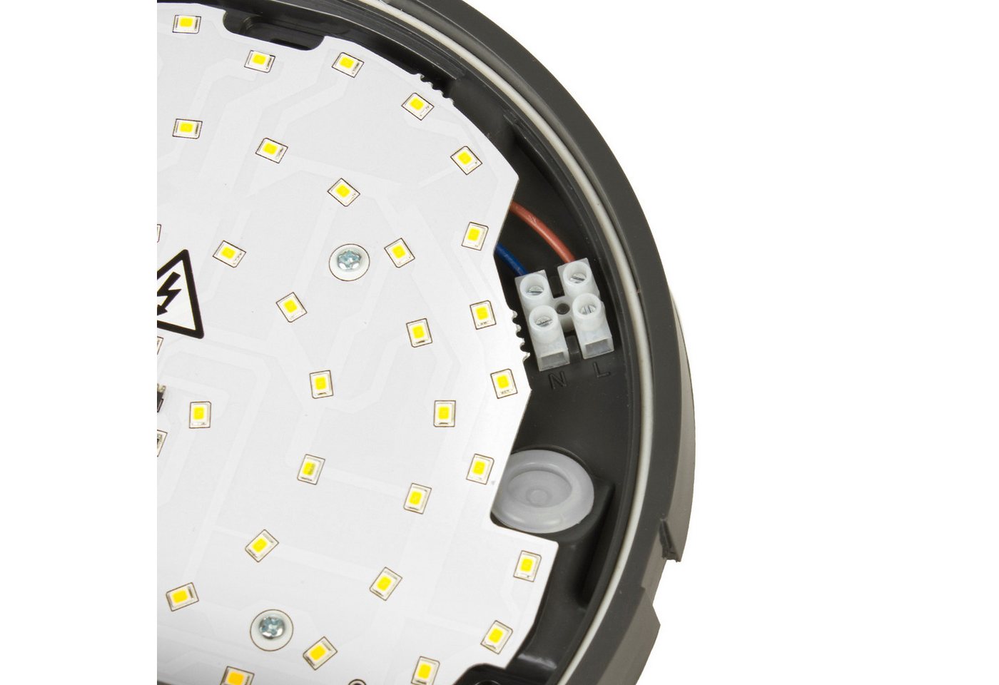 Maclean LED Deckenleuchte MCE291 LED Deckenleuchte Bewegungsmelder und Dämmerungssensor, LED fest integriert, Neutralweiß, IR Sensor Wandlampe für Flur, Keller, – Bild 4 von 5