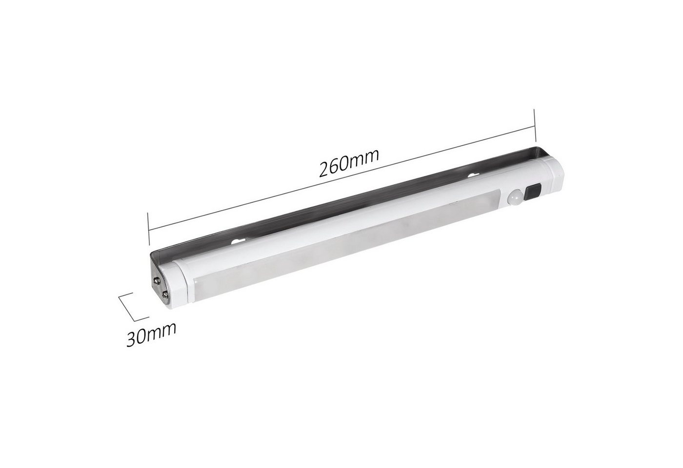 Maclean LED Lichtleiste MCE166, 9 LED SMD (Surface-Mounted Device), Lichtleiste mit Bewegungsmelder – Bild 4 von 5