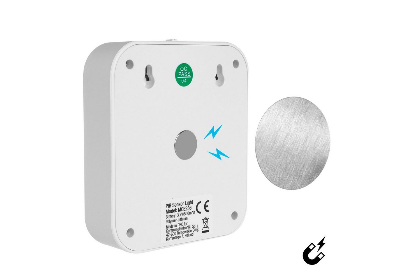 Maclean LED Nachtlicht MCE236, LED-Lampe mit Bewegungssensor – Bild 4 von 5
