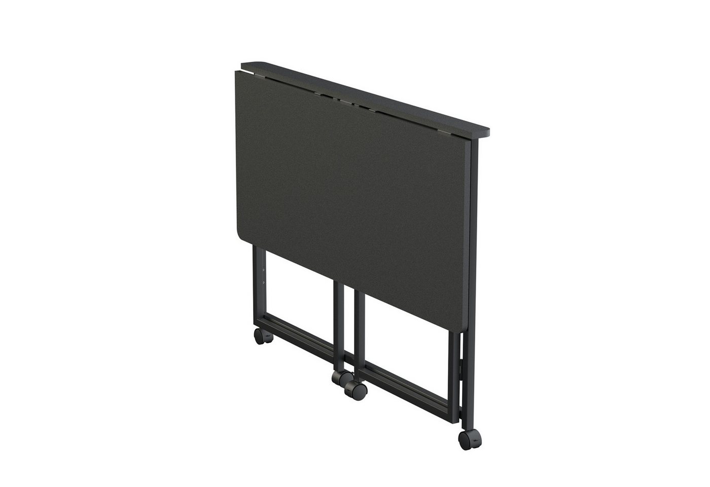 Maclean Schreibtisch MC-1250 Klapptisch mit Rädern, Tischplatte100x50 cm, Klappfunktion – Bild 2 von 5