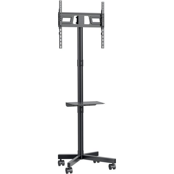 Maclean TV-Ständer MC-949 Mobiler TV Ständer mit Rollen für 32–55 Zoll Fernseher, (bis 55,00 Zoll, 1-tlg., Höhenverstellbarer TV Standfuß, VESA bis 400x400)
