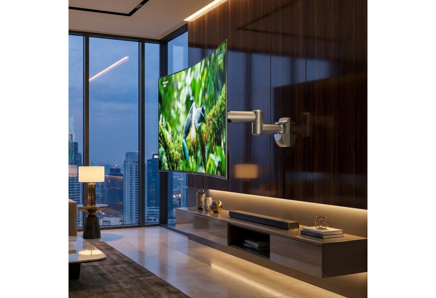 Maclean TV-Wandhalterung MC-503S, (bis 50 Zoll, Schwenkarm Wandhalterung 23" - 50" Zoll) – Bild 2 von 5
