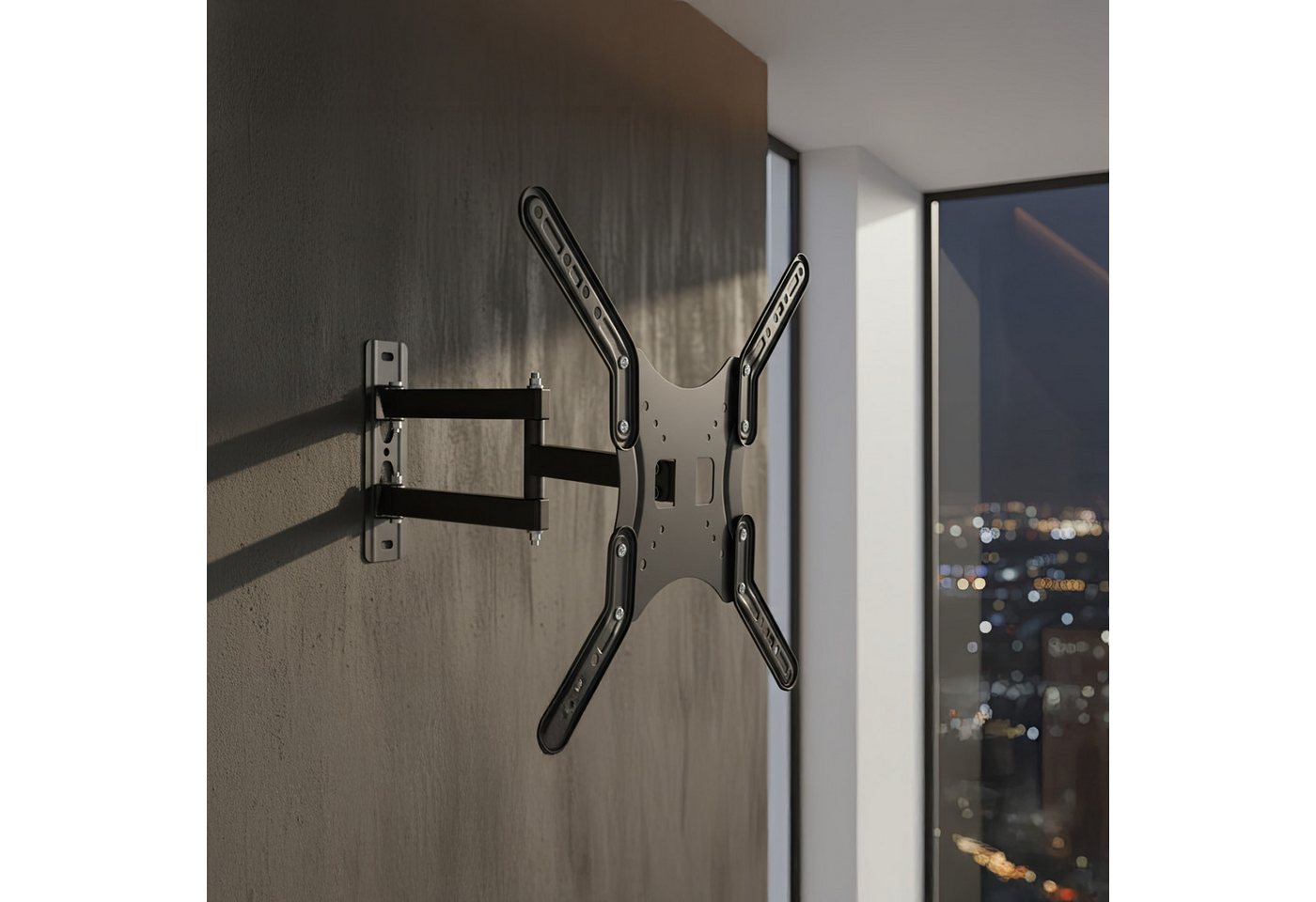 Maclean TV-Wandhalterung MC-759, (bis 60,00 Zoll, für 13" bis 60" Zoll, max. 30 kg, VESA-Standard bis 400x400 mm) – Bild 3 von 5