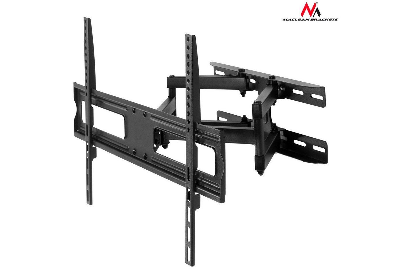 Maclean TV-Wandhalterung MC-762, (bis 80 Zoll, Max. 30 kg, 37 - 80" Zoll, 70 - 460 mm, ± 15° Grad, 3x ± 90° Grad) – Bild 2 von 5