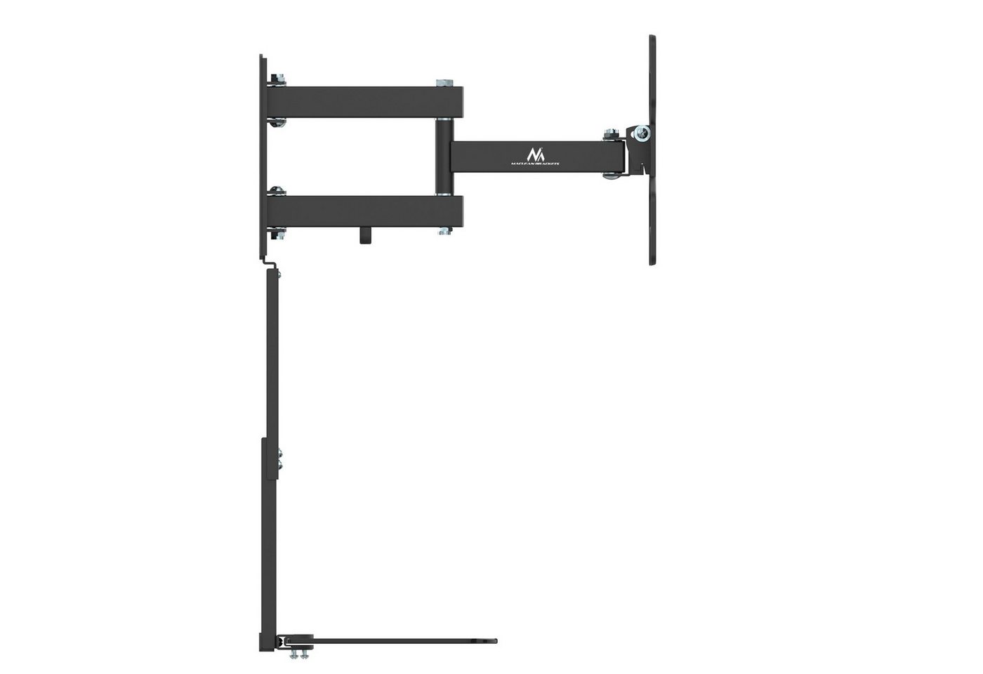 Maclean TV-Wandhalterung MC-771A, (bis 43,00 Zoll, 1-tlg., 23-43'' TV Wandhalterung mit Ablage) – Bild 4 von 5