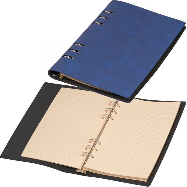 Macma Notizbuch Ringbuch / DIN A5 / Notizbuch mit 200 linierten Seiten / Farbe: dunkel