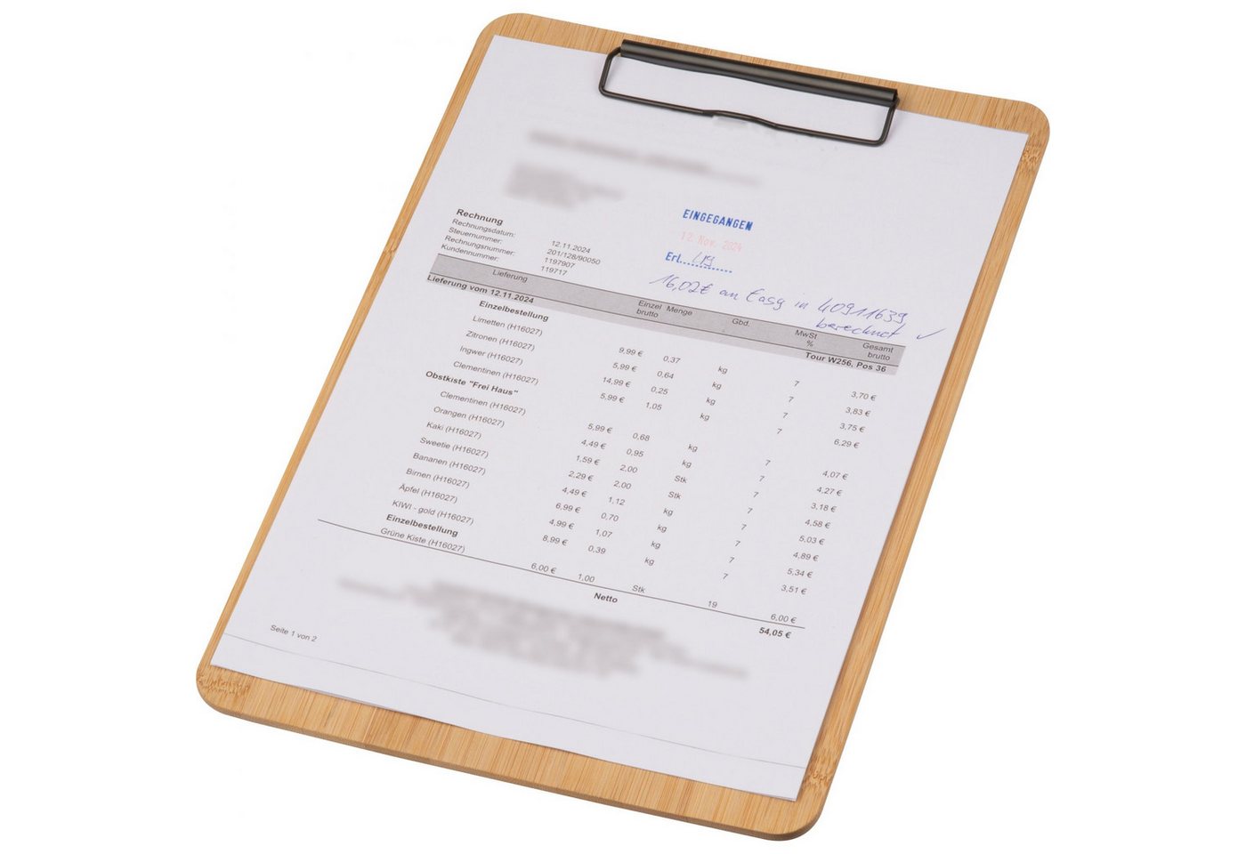 Macma Organisationsmappe Klemmbrett / aus Bambus / DIN A4 – Bild 2 von 4