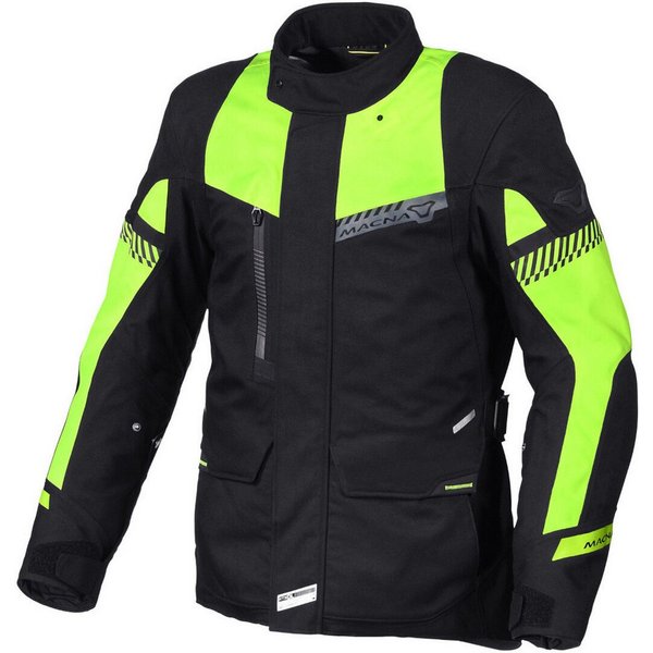 Macna Motorradjacke Aspire wasserdichte Motorrad Textiljacke herausnehmbares Innenfutter