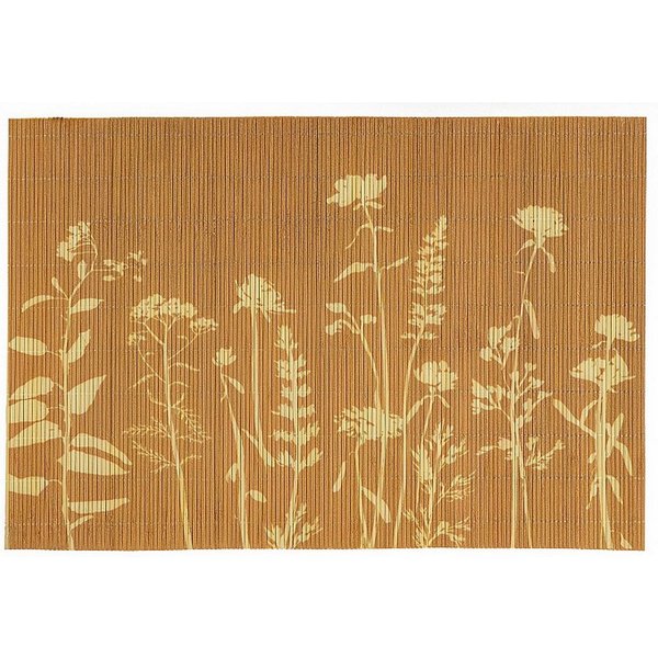 Macosa Home Platzset Tischset 4 STK. Bambus Senfgelb, Terracotta oder Mintfarben 45 cm, (rechteckig Platzdeckchen, Tisch-Unterlage Tischset), eckig Platzsets Ti