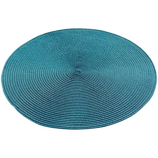 Macosa Home Platzset Tischset 4 STK. vers. Farben Kunststoff 35 cm rund Platzsets, (4er Set), Tischmatte Platzmatte Tisch-Unterlage Tischset