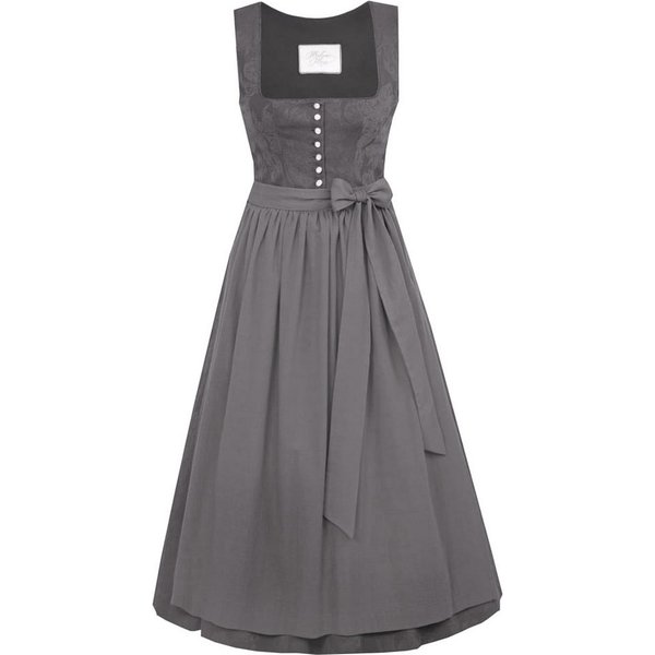 Madame Marie Dirndl Dirndl Lumira 80cm Länge mondgrau