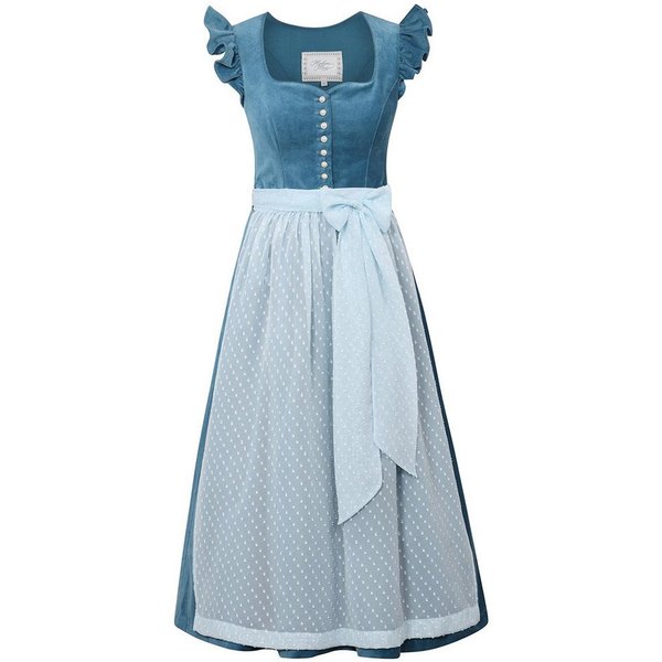 Madame Marie Dirndl Dirndl Soralyn 75cm Länge capriblau