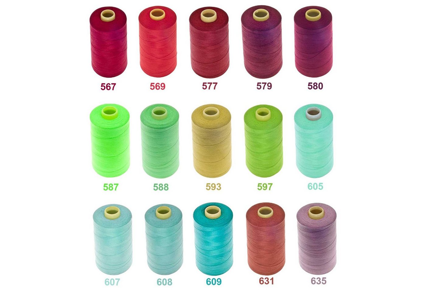 maDDma 1 Spule Nähgarn Polyester 40/2 120er 1000m Nähgarn, 1000 m, A554 altviolett – Bild 4 von 4
