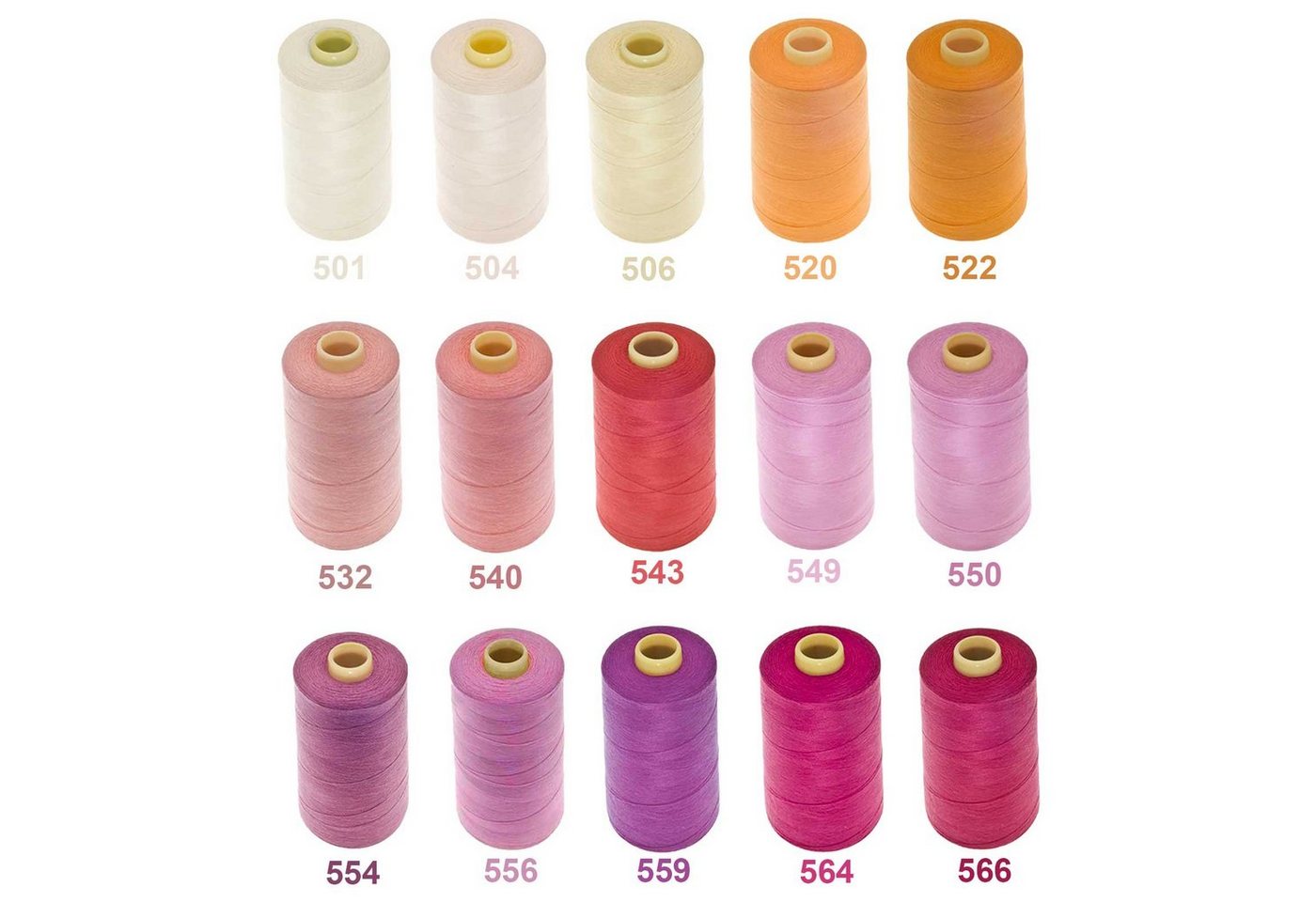 maDDma 1 Spule Nähgarn Polyester 40/2 120er 1000m Nähgarn, 1000 m, A687 sand – Bild 4 von 5