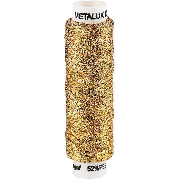 maDDma 100m / 1 Spule Metallgarn Nähgarn metallic Faden Effekt Applikation Nähgarn, 100 m, gold