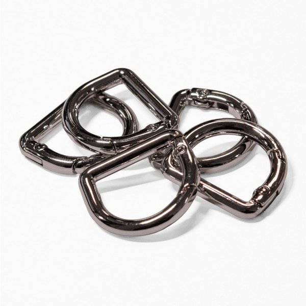 maDDma Karabiner Karabiner D-Ring 5 Stück Metall Rucksack Schlüsselring Taschen, (5 Stück, 5 St)