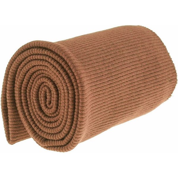maDDma Stoff 16x80cm Strickbündchen elastisch gerippt, rehbraun