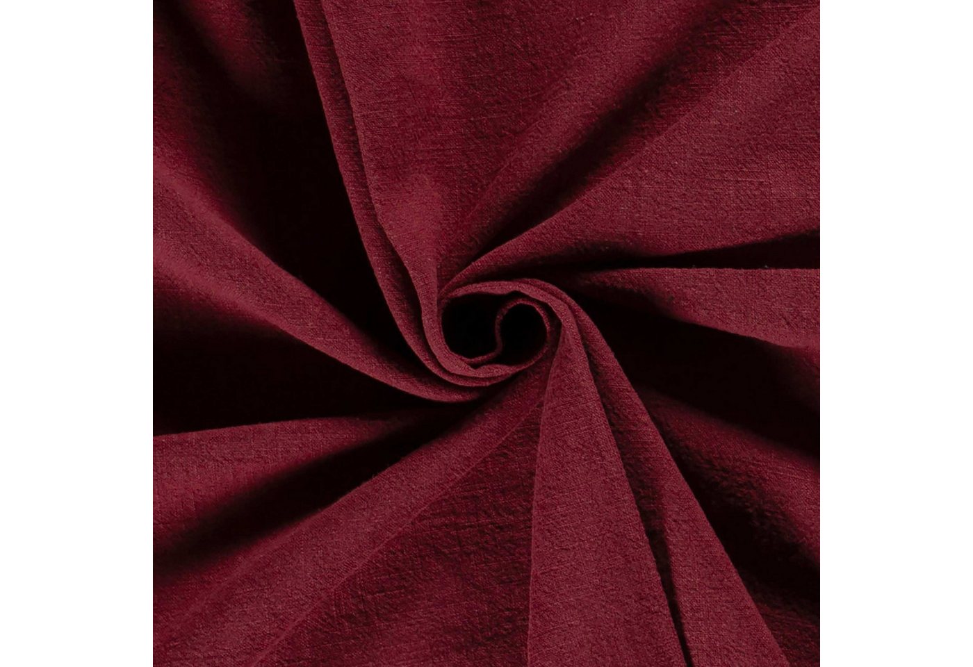 maDDma Stoff Halbleinen Stoff Meterware uni stonewashed Leinen Baumwolle Webware, 018 - bordeaux – Bild 2 von 5