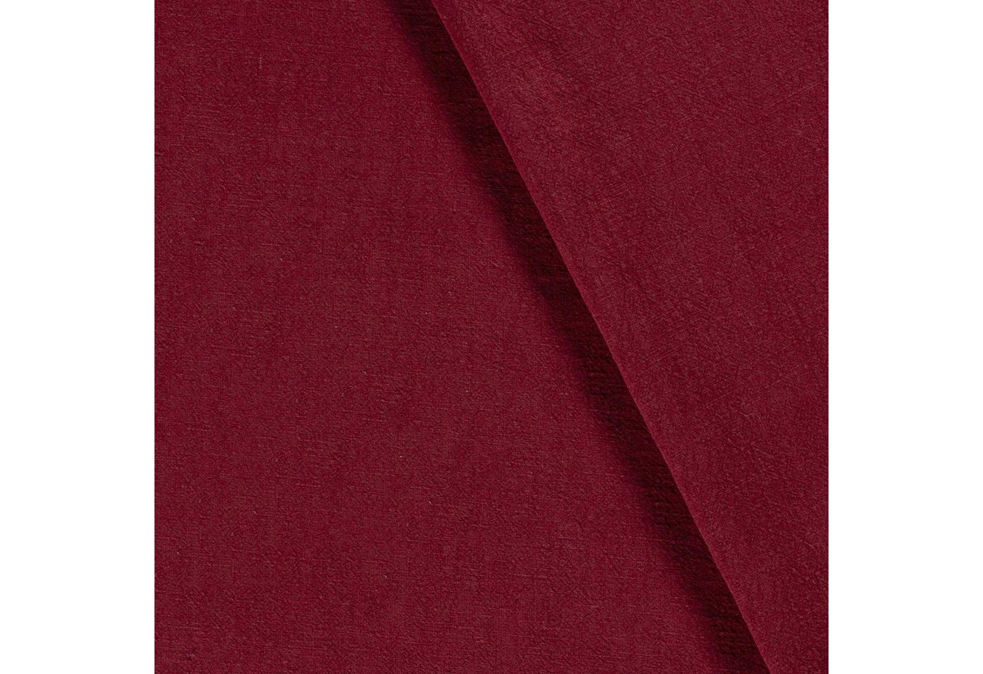 maDDma Stoff Halbleinen Stoff Meterware uni stonewashed Leinen Baumwolle Webware, 018 - bordeaux – Bild 3 von 5