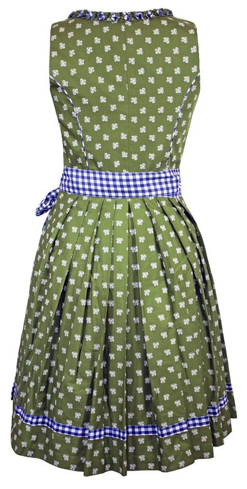 Maddox Dirndl 'Achensee' Traditionell, Olive Kobalt 55 cm – Bild 2 von 4