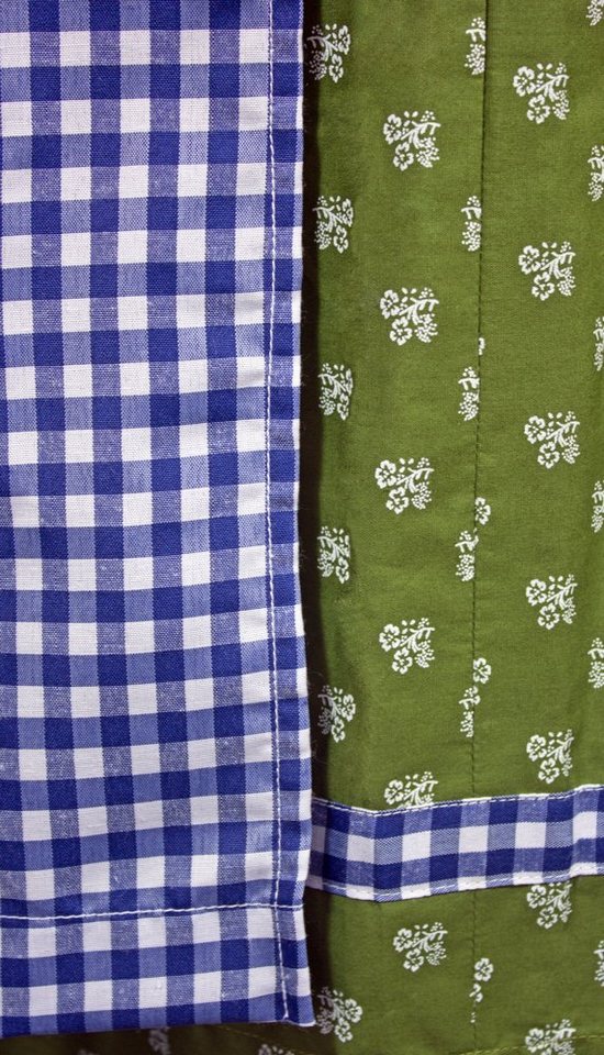 Maddox Dirndl 'Achensee' Traditionell, Olive Kobalt 55 cm – Bild 4 von 4