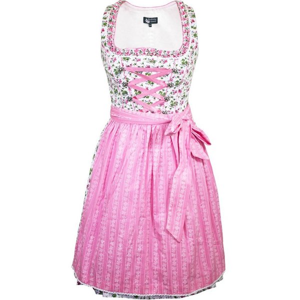 Maddox Dirndl 'Alpach' Traditionell, Creme Rosé 55 cm