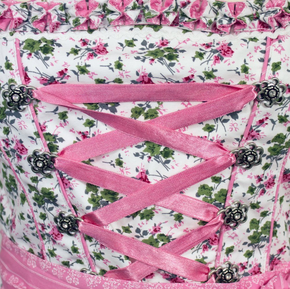 Maddox Dirndl 'Alpach' Traditionell, Creme Rosé 55 cm – Bild 3 von 5