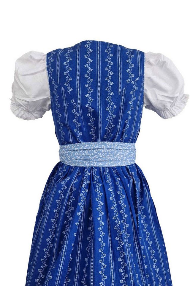 Maddox Dirndl 'Gabriella' 3-tlg. mit Bluse Blümchenmuster, Blau – Bild 5 von 5