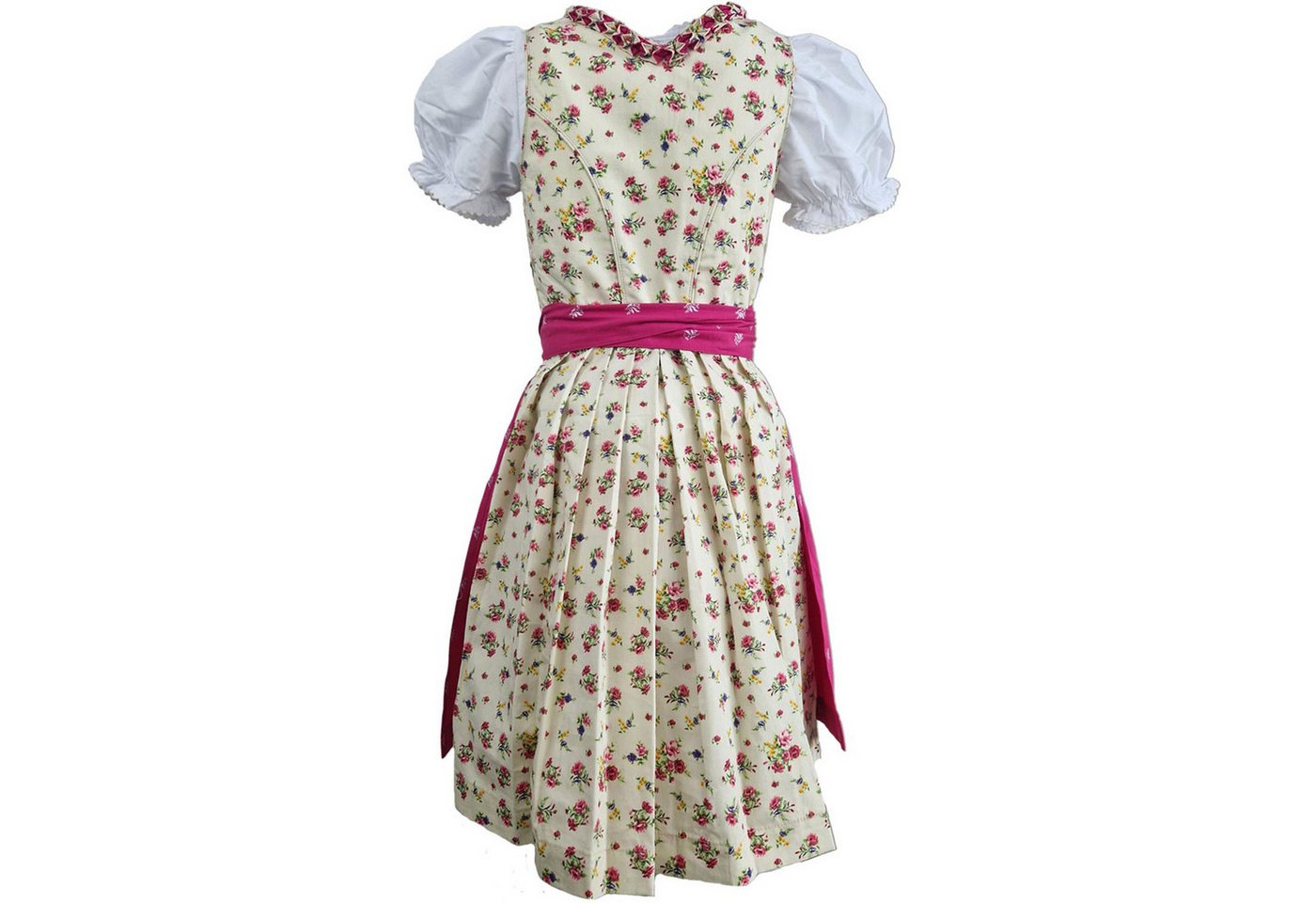 Maddox Dirndl 'Hellen' Blümchenmuster 3-tlg. mit Bluse, Creme P – Bild 2 von 5