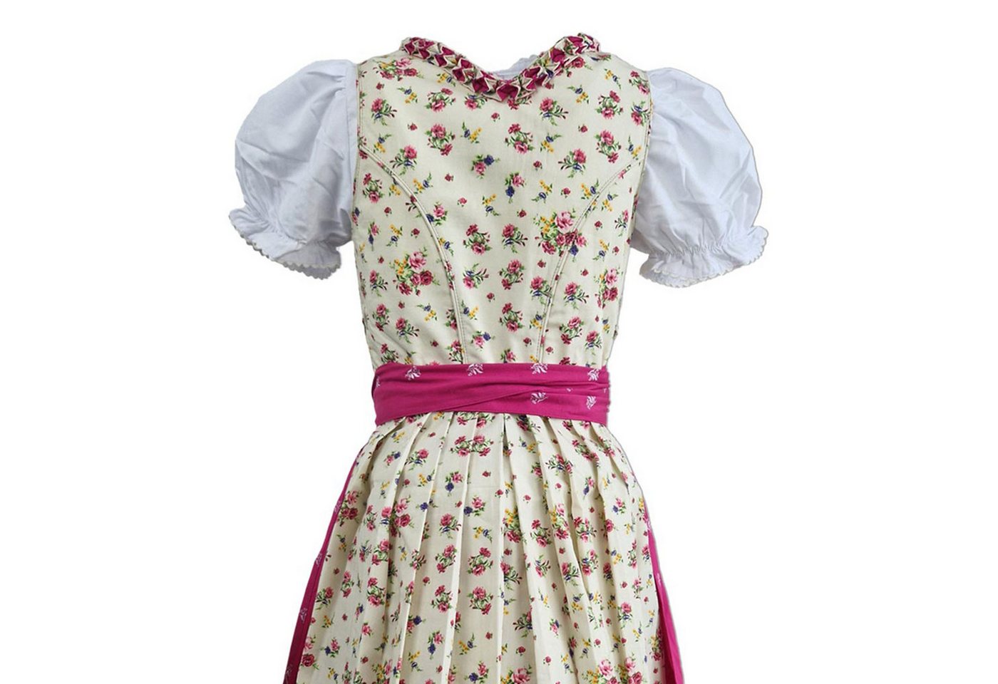 Maddox Dirndl 'Hellen' Blümchenmuster 3-tlg. mit Bluse, Creme P – Bild 5 von 5