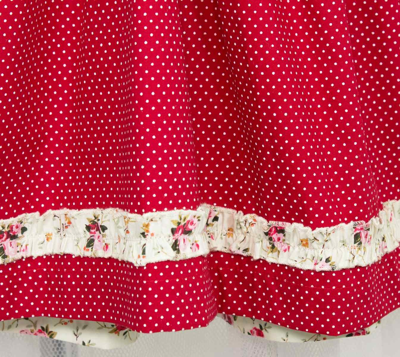 Maddox Dirndl Kinderdirndl 'Zermatt' 3-tlg., Streublümchen Crem – Bild 4 von 5