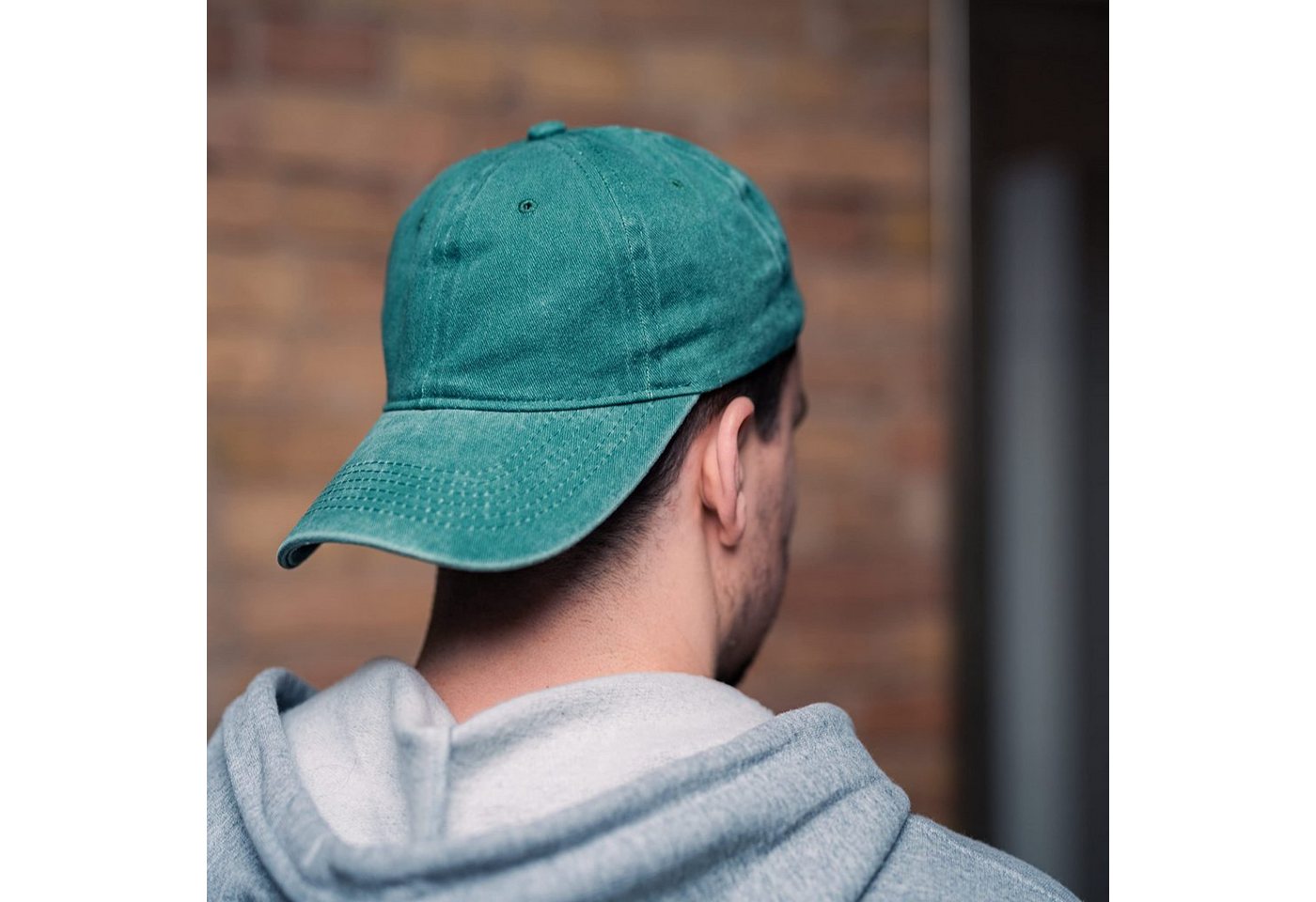 Made by Nami Baseball Cap Basecap Used Look - Rot Schwarz Grün mit oder ohne Prints Softshell Baseball Caps - Schirm-Mütze Kopfbedeckung - Unisex – Bild 2 von 5