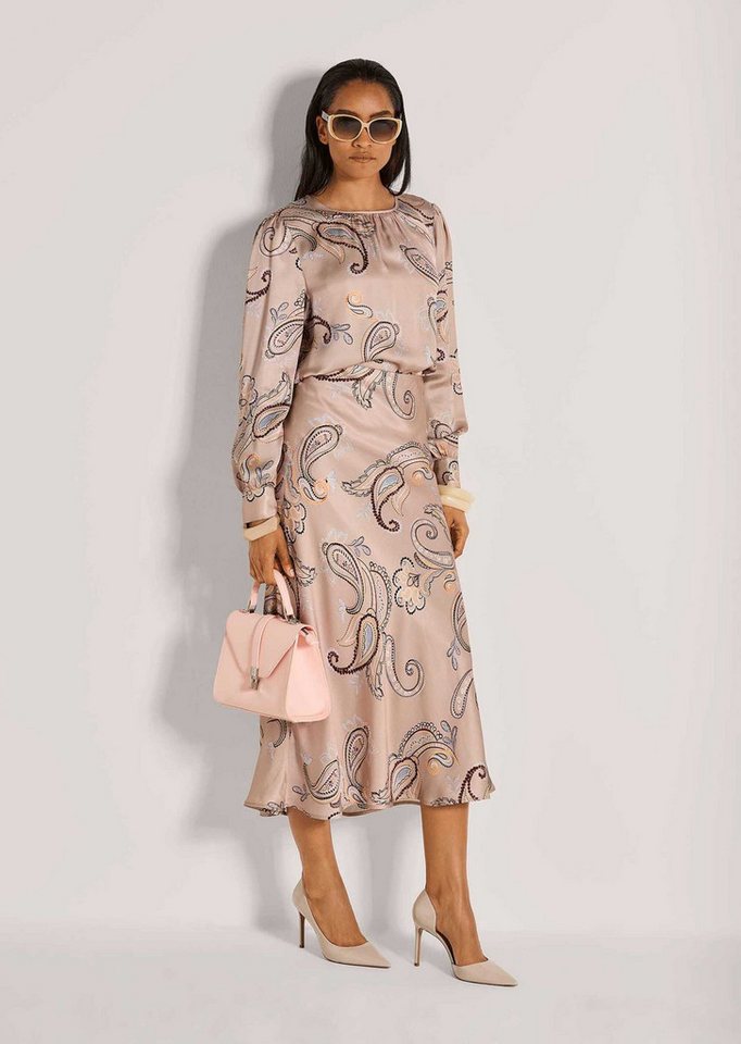 MADELEINE Langarmbluse Elegante Viskosebluse mit Knopfverschluss Zart fließend, Rundhals, Paisley-Print, langärmelig – Bild 3 von 5