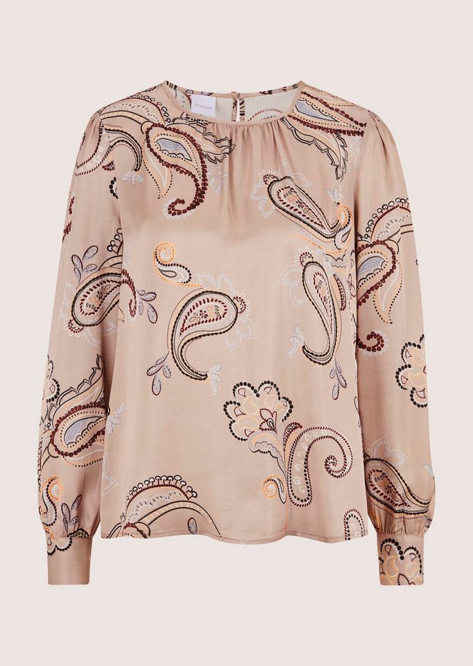 MADELEINE Langarmbluse Elegante Viskosebluse mit Knopfverschluss Zart fließend, Rundhals, Paisley-Print, langärmelig – Bild 5 von 5