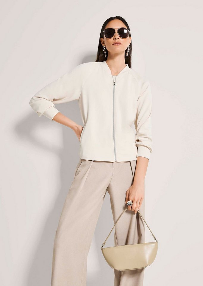 MADELEINE Outdoorjacke Basicjacke mit Blousonkragen Blouson mit Leistentaschen, Reißverschluss und langarm – Bild 3 von 5