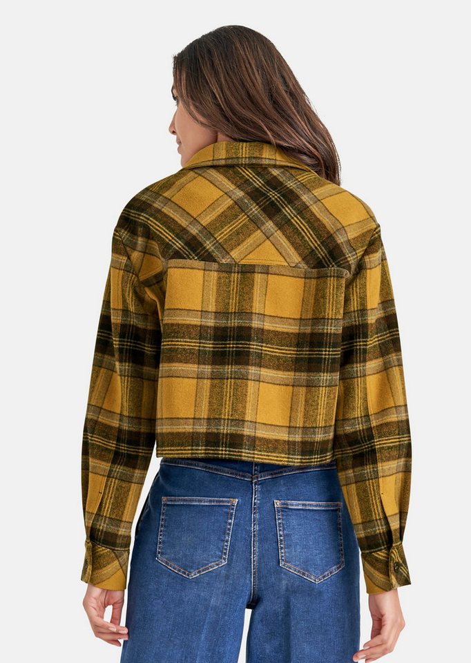 MADELEINE Outdoorjacke Kurzes Shacket im Karodesign – Bild 2 von 5