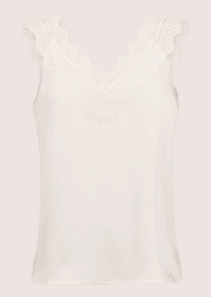 MADELEINE Shirttop Satin-Top mit Spitze – Bild 5 von 5