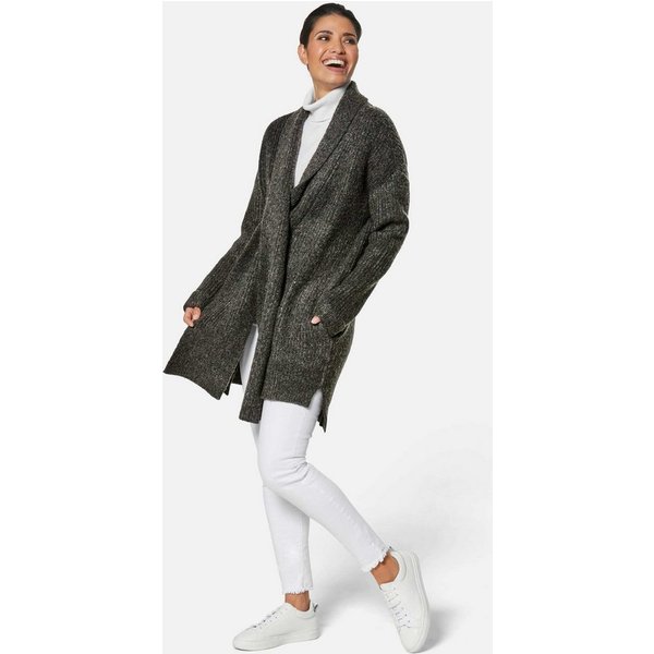 MADELEINE Strickjacke Lange Strickjacke mit Glanz